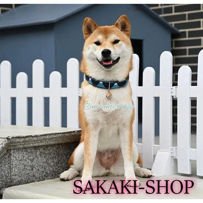 好評 一部即納！犬 首輪 唐草模様 犬の首輪 からくさ バックル首輪 柴犬 犬 可愛い おしゃれ 散歩 リード スカーフ バンダナ 小型犬 中型犬 大型犬
