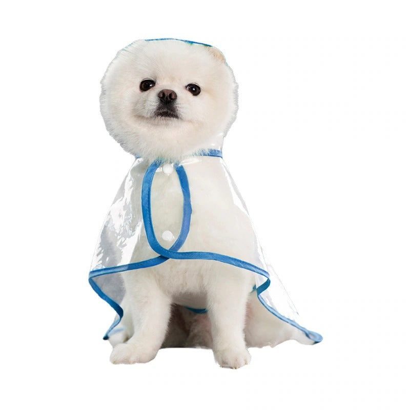 人気ペット用品犬マッキントッシュテディ中小犬新透明レインポンチョ