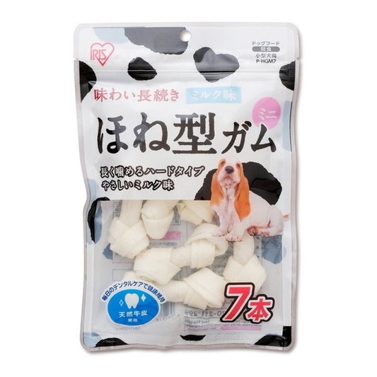 <a href="https://www.qoo10.jp/gmkt.inc/Search/brand.aspx?brandno=49458" target="_blank" class="title_brand" id="btn_brand" title="アイリスオーヤマ">アイリスオーヤマ</a>P-HGM7 骨型ガムミルク味ミニ (7本)