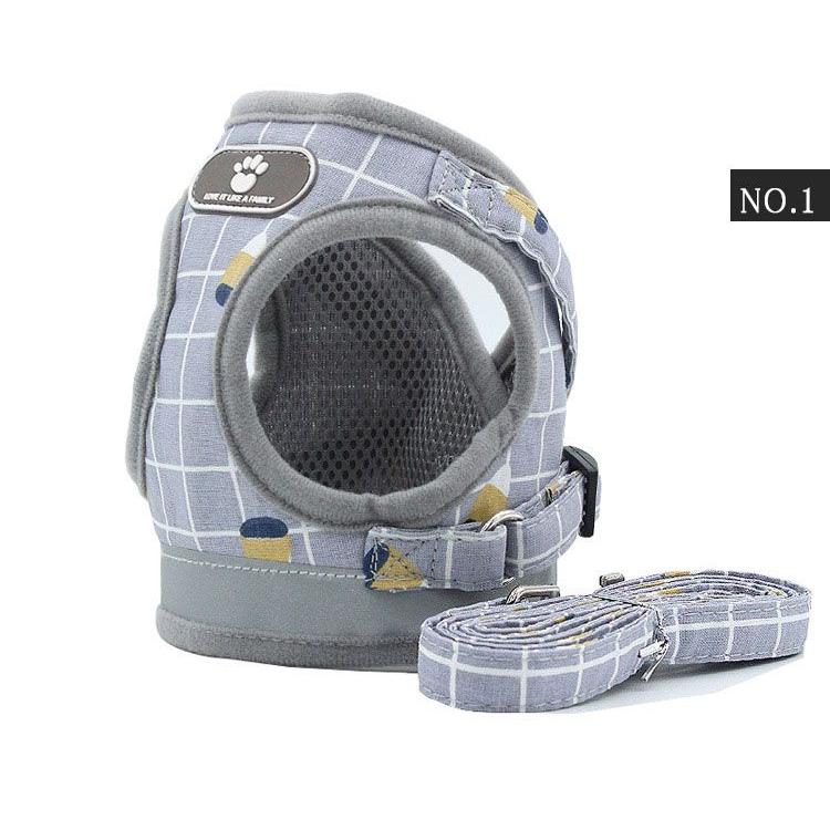 新商品プロモーション，数量限定 ペット用 犬用 ハーネスとリードの２点セット 型ハーネス＆リード ペットグッズ 犬用品 マジックテープとバックルで開閉 着脱簡単 XS S Mペット用 犬用