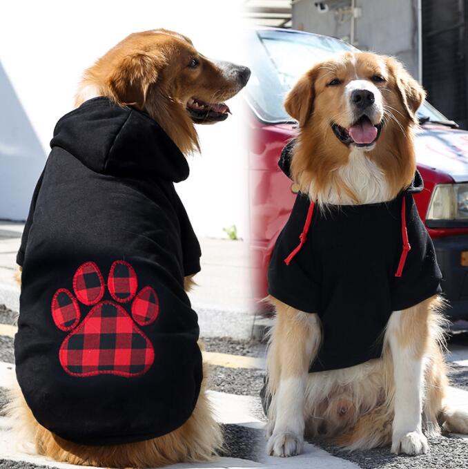 秋冬 犬 ペット服 秋冬 犬服 中型 大型犬 tシャツ 柴犬 秋田犬 中大型犬 犬洋服 コート フード付き ドッグウェア 暖かい 保温 防寒 脱毛保護 お散歩お出かけ服
