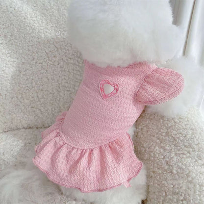 プリンセスドレス 春夏服 テディ ビションフリーゼ ポメラニアン カジュアル ドレス ペット子犬猫服 犬 服 犬の服 犬 洋服 犬の服夏 犬洋服