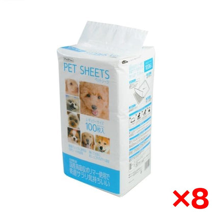 <a href="https://www.qoo10.jp/gmkt.inc/Search/brand.aspx?brandno=112304" target="_blank" class="title_brand" id="btn_brand" title="ペットプロ">ペットプロ</a>8個セット ペットシーツ レギュラーサイズ 100枚