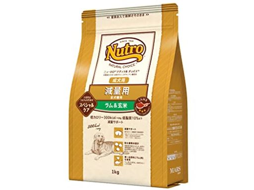 <a href="https://www.qoo10.jp/gmkt.inc/Search/brand.aspx?brandno=70030" target="_blank" class="title_brand" id="btn_brand" title="ニュートロ">ニュートロ</a>ナチュラル チョイス 減量用 全犬種用 成犬用 ラム&玄米 1KG ドッグフード