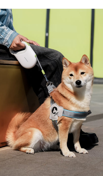 ペット牽引ロープ伸縮制御可能なドッグランロープ反射ロープ犬5m牽引器