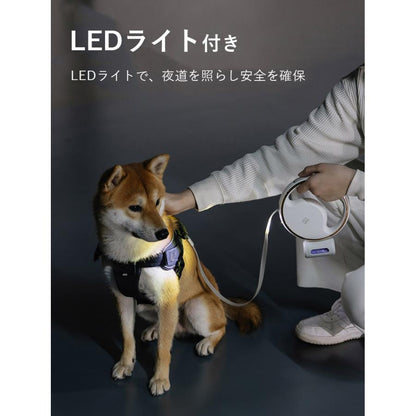3日以内に出荷 2025新品 3m LEDライト USB充電 フレキシリード 小型犬用 中型犬用 テープ/コード 耐久性 頑丈 安全 伸縮リード フレキシ ペット用品 犬用品3m LEDライト