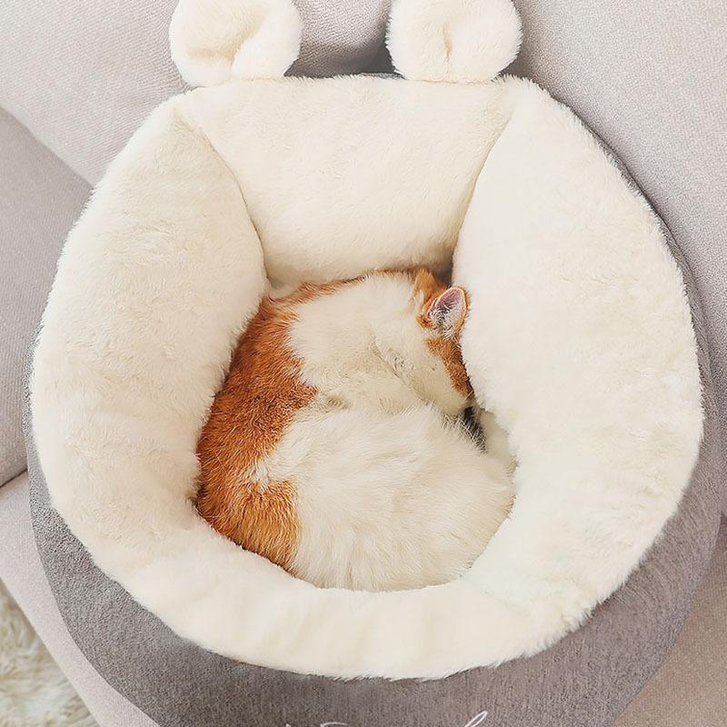 ペットベッド クッション 猫 ベッド 犬猫用 小型犬 寝床 猫 寒さ対策 ふかふか 通年タイプ 大 猫ハウス 防寒 クッション キャットハウス