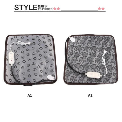 ホットカーペット ペット用 カーペット PSE認証 ペットベッド ペット用ヒーターマット 45×45cm 犬 猫犬用 防寒 電子バージョン 撥水 防塵