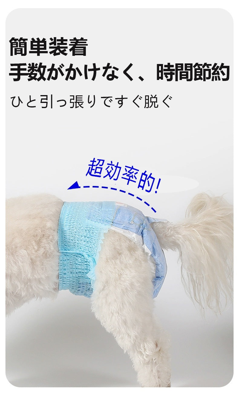 <a href="https://www.qoo10.jp/gmkt.inc/Search/brand.aspx?brandno=109151" target="_blank" class="title_brand" id="btn_brand" title="Honeycare">Honeycare</a>犬用 紙おむつ 40枚 パンツタイプ マナーおむつ 男女兼用 オムツ しつけ 介護 紙おむつ 犬 猫 ペット用紙おむつ