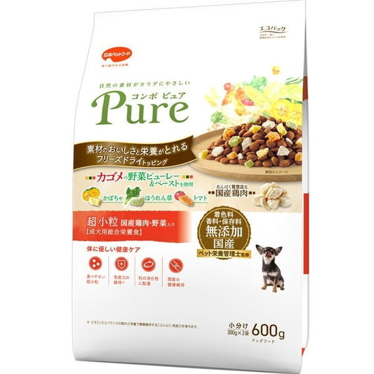 日本ペットフード コンボ ピュア ドッグ 超小粒 600g