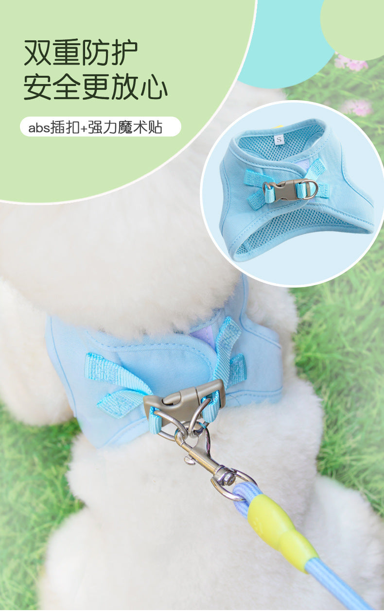 小型犬 犬 リード 75 猫用 中型犬 ペットハーネス ペット用品 シンプル 胴輪 お出かけ 犬用 2点セット ハーネス ネコ用ハーネス お散歩 簡単装着 犬用ハーネス 軽量 おしゃれ ハーネスリード