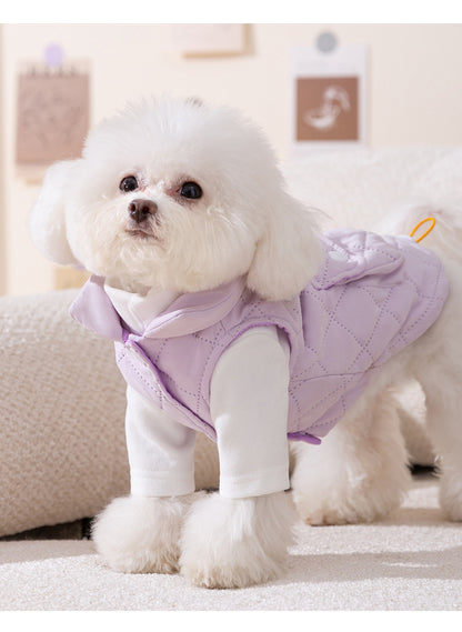秋冬の犬服 テディボーミペットのコキシナレビーベア秋冬服 小型犬は猫のペットの保温服を牽引することができる
