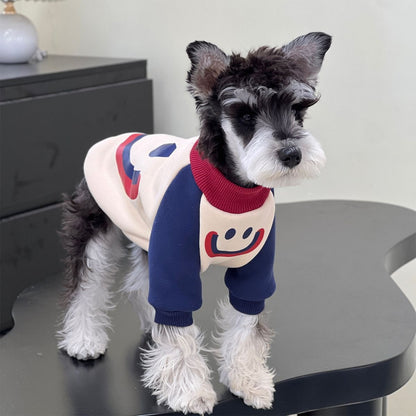 ペット 猫 犬の服 秋と冬 シュナウザーの服 パッチワーク タイド スウェット テディ ビションフリーゼ 犬 服 犬の服 犬 洋服 犬の服夏 犬洋服
