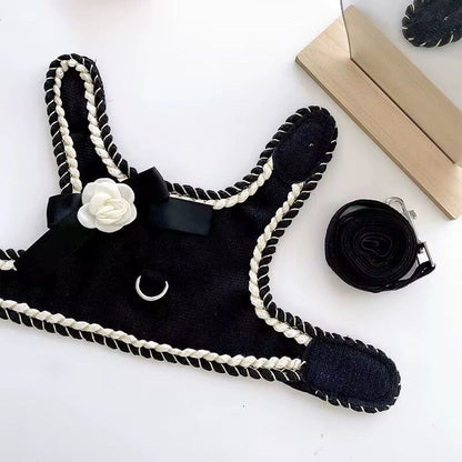 ペット牽引紐犬小型外出猫胸背服香風ベストかわいいテディ王女比熊 メガ割ワンピースパンツトートバッグ