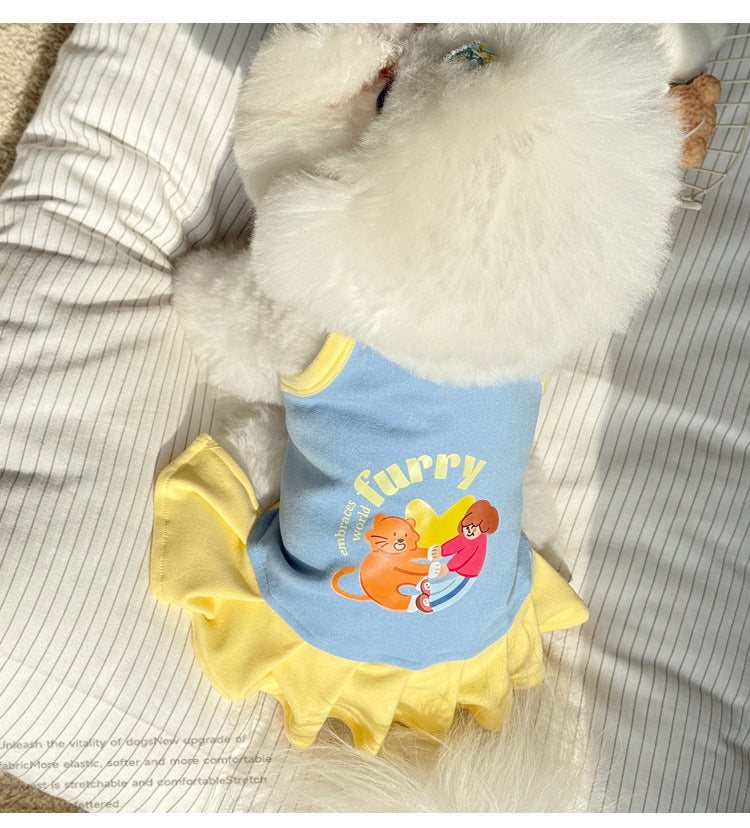[犬 服]犬 洋服 ins人気商品 ペット 猫 犬 服 夏 薄手 小型犬 子猫 春夏服 かわいい サスペンダー