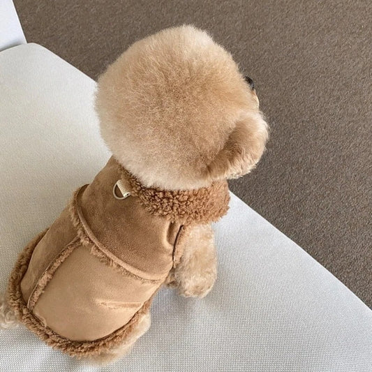 ペット服 犬の服 犬猫服 テディビーベア ヨークシャー 小中型犬 服 快適 ペット用品 犬用品 ベストを牽引 散歩 防寒 秋冬