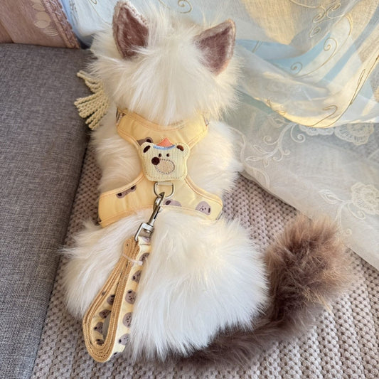猫牽引ロープベストは犬のロープを散歩する小型専用チェーンでペットのストラップを調節します メガ割ワンピースパンツトートバッグ