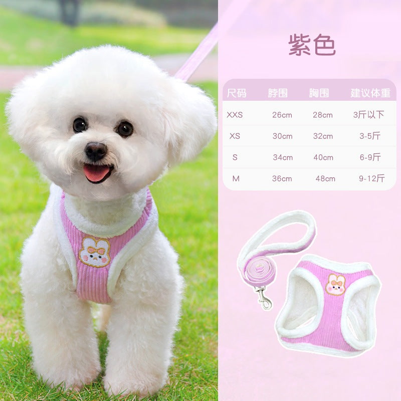 お出かけ シンプル 犬用ハーネス お散歩 犬 おしゃれ 犬用 胴輪 ハーネス 85 ネコ用ハーネス 2点セット 小型犬 軽量 ペットハーネス ペット用品 リーシュ 猫用 簡単装着 中型犬 リード ハー