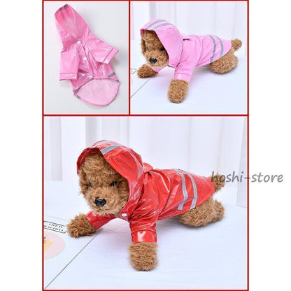 犬用レインコート イエロージー レインコート いぬ イヌ ワンちゃん レインウェア 雨具 カッパ 小型犬 中型犬 犬屋