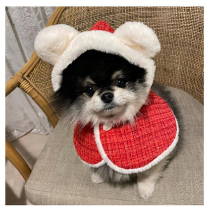 売れ 犬の服 クリスマス クリスマス 猫 フード付き 服 犬 犬服 ペット服 猫服 サンタさん コスチューム 着ぐるみ 犬服 クリスマスマント 犬用 猫用 マント マント サンタローブ コスプレ サン