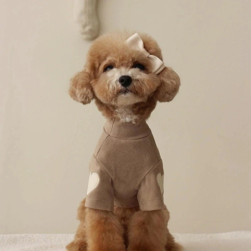 春夏新作 犬服 ペット服 犬 洋服 ペット 犬用品 小中型犬 春秋セーター犬猫ペット愛刺繍暖かい服