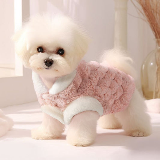 子犬ペット服春秋冬暖かいぬいぐるみウエストコートビションフリーゼ小型犬かわいいベストテディ肥厚犬 服 犬 犬の服 犬 洋服 犬の服夏 犬洋服