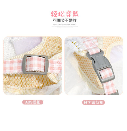 胴輪 軽量 ネコ用ハーネス リード おしゃれ 犬用 犬用ハーネス ペット用品 2点セット 簡単装着 ペットハーネス 猫用 小型犬 中型犬 お散歩 シンプル 犬 お出かけ 70 リーシュ ハーネス ハー