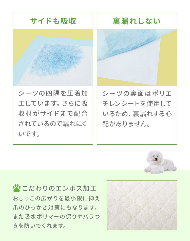 <a href="https://www.qoo10.jp/gmkt.inc/Search/brand.aspx?brandno=114450" target="_blank" class="title_brand" id="btn_brand" title="WEIMALL">WEIMALL</a>ペットシーツ 厚型プレミアム ワイド レギュラー 大容量 1200枚 800枚 600枚 200枚 まとめ買い 使い捨てペットシート 多頭飼い 犬 猫 業務用 ペット用品