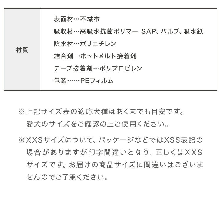 <a href="https://www.qoo10.jp/gmkt.inc/Search/brand.aspx?brandno=134820" target="_blank" class="title_brand" id="btn_brand" title="リコメン堂">リコメン堂</a>犬 おむつ ペット 女の子 抗菌 消臭 XXS XS S M L XL 6サイズ 7層構造 超吸収 防臭 120枚 100枚 大容量 マナー ベルト パンツ しつけ マーキング防止 介護 超小型犬 小