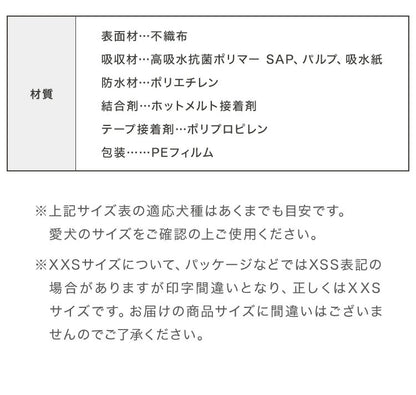 <a href="https://www.qoo10.jp/gmkt.inc/Search/brand.aspx?brandno=134820" target="_blank" class="title_brand" id="btn_brand" title="リコメン堂">リコメン堂</a>犬 おむつ ペット 女の子 抗菌 消臭 XXS XS S M L XL 6サイズ 7層構造 超吸収 防臭 120枚 100枚 大容量 マナー ベルト パンツ しつけ マーキング防止 介護 超小型犬 小