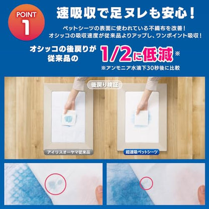 アイリスオーヤマ ペットシーツ 厚型 超速吸 抗菌* ダブルワイド 20枚入り CSPS-20DW