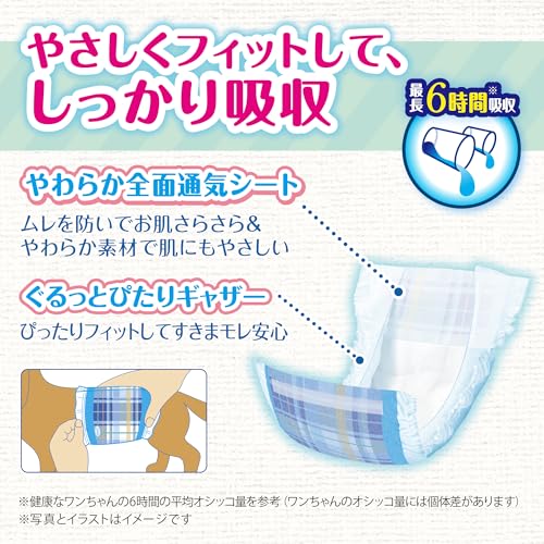 <a href="https://www.qoo10.jp/gmkt.inc/Search/brand.aspx?brandno=124379" target="_blank" class="title_brand" id="btn_brand" title="マナーウェア">マナーウェア</a>サイズ：Mサイズ 336枚(42枚×8袋) マナーウェア 犬用 おむつ 男の子用 Mサイズ 小型 中