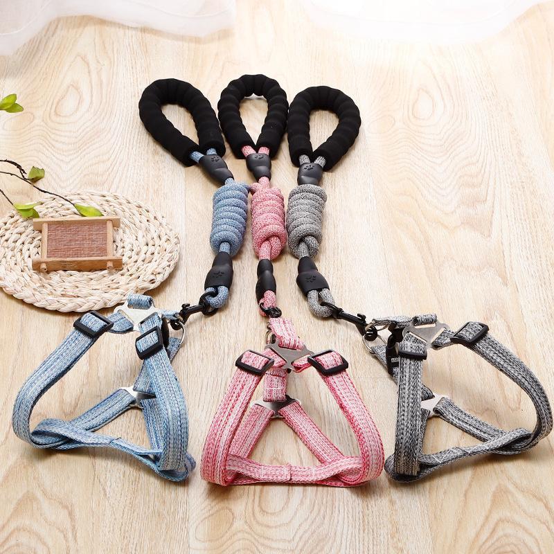 新商品プロモーション，数量限定 犬 ハーネス 安全帯 リード ペット 胴輪 抜けない ドッグ 猫 小型犬 中型犬 大型犬 可愛い 簡単着脱 調節可能 牽引ロープ 散歩 出かけ犬 ハーネス