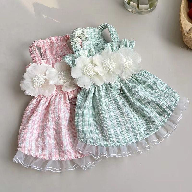 春夏新作 薄手のチョッキ ペット 蝶結び ペットの服 ペット用品 犬猫 服 洋服