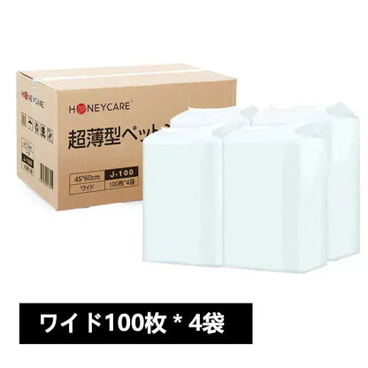 <a href="https://www.qoo10.jp/gmkt.inc/Search/brand.aspx?brandno=109151" target="_blank" class="title_brand" id="btn_brand" title="Honeycare">Honeycare</a>ペットシーツ 超薄型 ペットシート犬猫 サイズ選択可 レギュラー800枚 ワイド400枚 スーパーワイド200枚