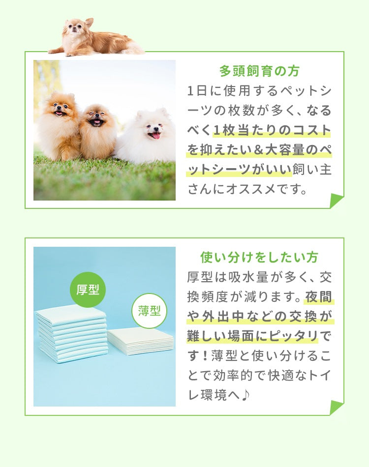 <a href="https://www.qoo10.jp/gmkt.inc/Search/brand.aspx?brandno=114450" target="_blank" class="title_brand" id="btn_brand" title="WEIMALL">WEIMALL</a>ペットシーツ 厚型プレミアム ワイド レギュラー 大容量 1200枚 800枚 600枚 200枚 まとめ買い 使い捨てペットシート 多頭飼い 犬 猫 業務用 ペット用品