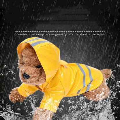 犬用レインコート イエロージー レインコート いぬ イヌ ワンちゃん レインウェア 雨具 カッパ 小型犬 中型犬 犬屋