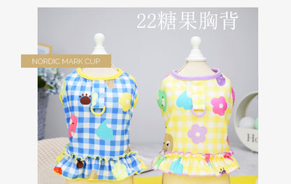猫 犬 洋服 犬服 ペット服 大中小型犬 ペット用品 犬/猫用 犬の服 ペットウエア 小型犬 中型犬 通気 可愛い ドッグウェア トレーナー 犬 服 ワンピース サロペット ビションフリーゼ 犬猫服