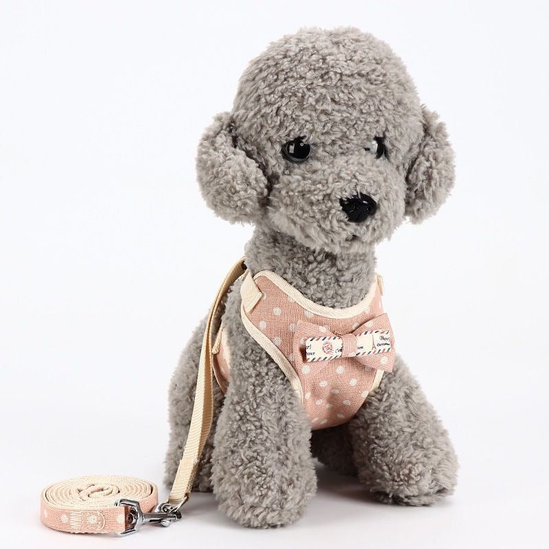 大人気犬用トラクションロープ ベスト 小型犬用犬用ベストスタイルチェストハーネス子犬子犬テディペット