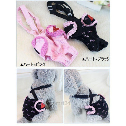 【輸送費無料】犬用マナーパンツ 犬用サニタリーパンツ イヌ用生理用パンツ 犬用オムツカバー サスペンダー ドッグウ