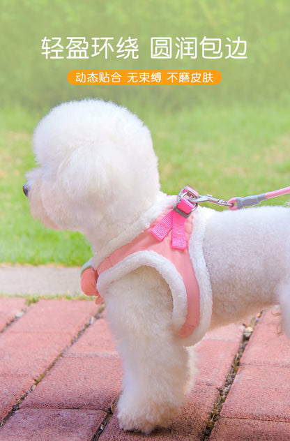 お出かけ シンプル 犬用ハーネス お散歩 犬 おしゃれ 犬用 胴輪 ハーネス 85 ネコ用ハーネス 2点セット 小型犬 軽量 ペットハーネス ペット用品 リーシュ 猫用 簡単装着 中型犬 リード ハー