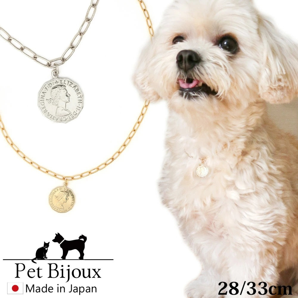 <a href="https://www.qoo10.jp/gmkt.inc/Search/brand.aspx?brandno=121124" target="_blank" class="title_brand" id="btn_brand" title="MELODY ACCESSORY">MELODY ACCESSORY</a>K18GP 送料無料 ドッグアクセサリー 犬用 ネックレス 首輪 チョーカー 犬 いぬ DOG ねこ 猫 ペット コイン シンプル 小型犬 中型犬 かわいい おしゃれ トイ