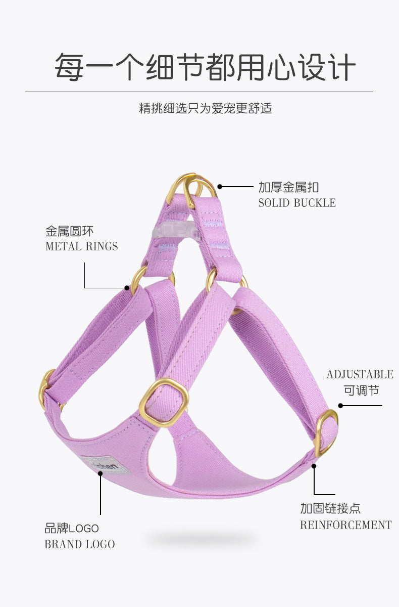 ネコ用ハーネス 胴輪 ペットハーネス 犬用ハーネス お出かけ 猫用 リーシュ おしゃれ 小型犬 シンプル 犬 お散歩 ペット用品 軽量 リード ハーネス 犬用 72 中型犬 簡単装着 2点セット ハー