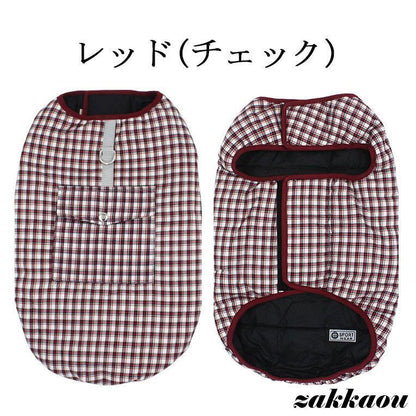 ペット用 ダウン風ベスト ドッグウェア ペットウェア 防寒 秋冬 お出掛け お散歩 ペット用品 犬用品 犬 猫 リバーシブル アウター 犬服 猫服 中綿 小型犬 中型犬