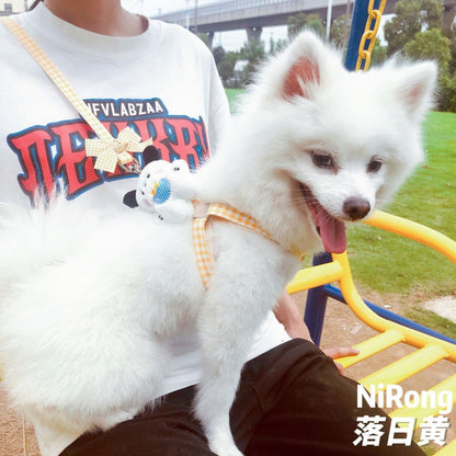メガ割犬牽引ロープ漫画散歩犬牽引ロープ胸ストラップ屋外犬ロープ犬チェーン猫ロープ猫博美テディ963
