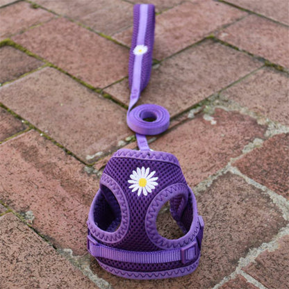 お出かけ おしゃれ 小型犬 2点セット 軽量 ハーネス シンプル お散歩 中型犬 ペット用品 犬用ハーネス リード 犬 ネコ用ハーネス リーシュ 胴輪 145 ペットハーネス 犬用 簡単装着 ハーネス