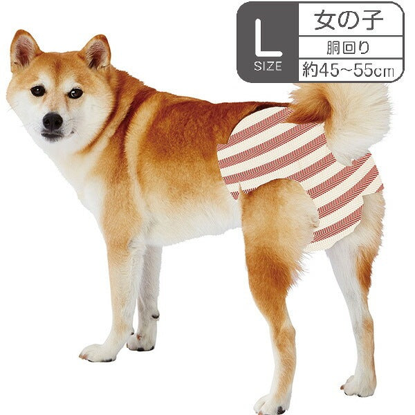 <a href="https://www.qoo10.jp/gmkt.inc/Search/brand.aspx?brandno=66334" target="_blank" class="title_brand" id="btn_brand" title="ペティオ">ペティオ</a>犬用オムツ frais フレス たっぷり吸収するエチケットパンツ 女の子用おむつ L 12枚 ケース販売 中型犬 短毛犬長毛犬 シーツ エチケットウェア Petio W74582