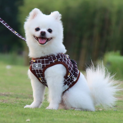 犬用 ハーネス リードセット 中型犬小型犬 脱げない 着せやすい おしゃれな犬ファッション ペット用品かわいい犬ベルト 7カラー選べる