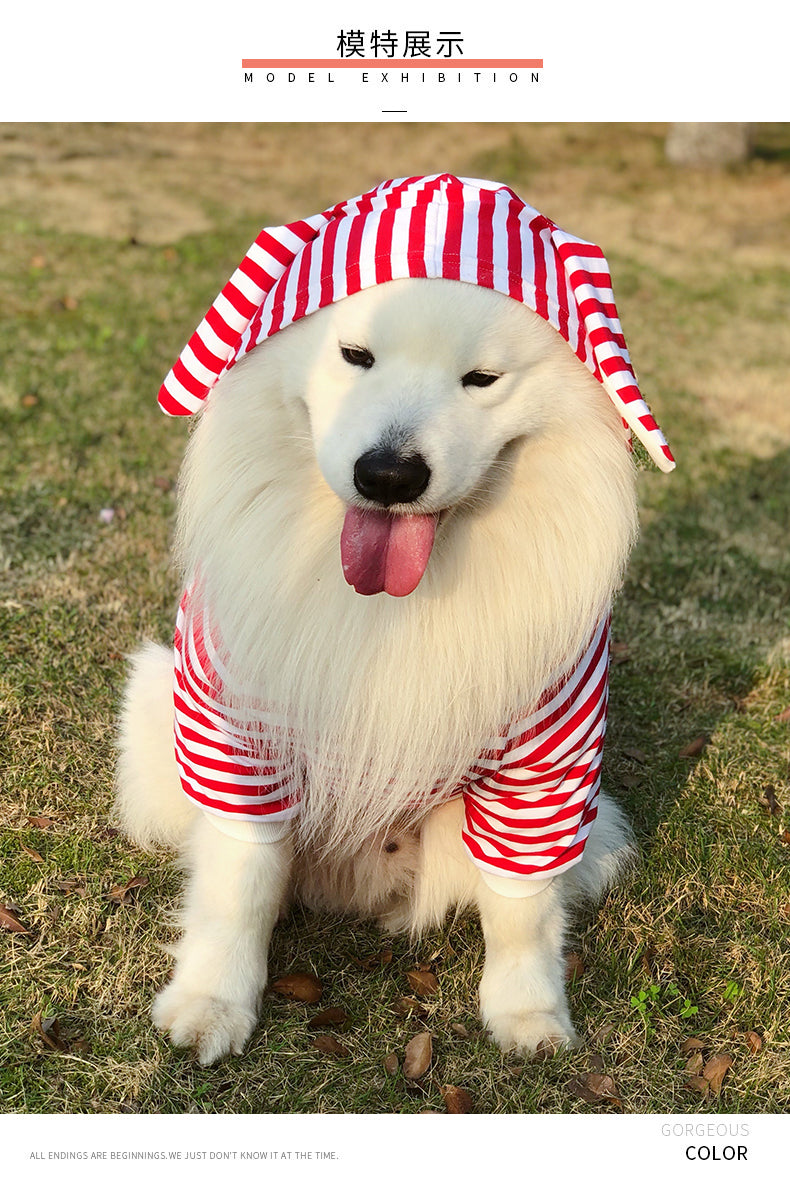 【輸送費無料】大型犬服夏サモイドゴールデンレトリバーラブラドール多角形羊飼い中型大型犬春と夏の薄いベスト