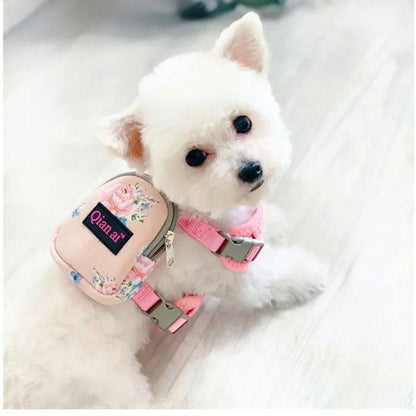 新商品プロモーション，数量限定 なく犬 猫 ハーネス リード リュック 付 バッグ かばん 鞄 メッシュ ウェアハーネス ペット 服 胴輪 キャット ドッグなく犬 猫